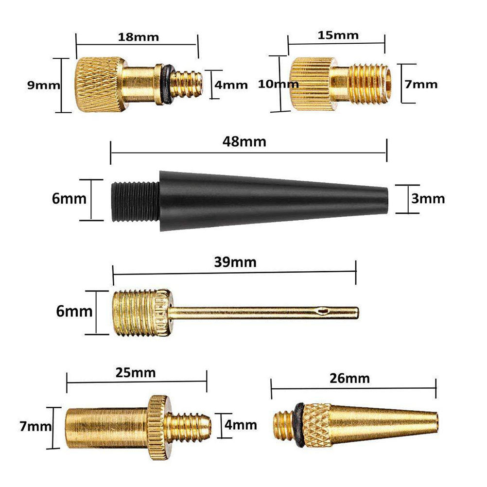 Mountain Biking Uk - 14Pcs Bike Valve Adapter Set Copper