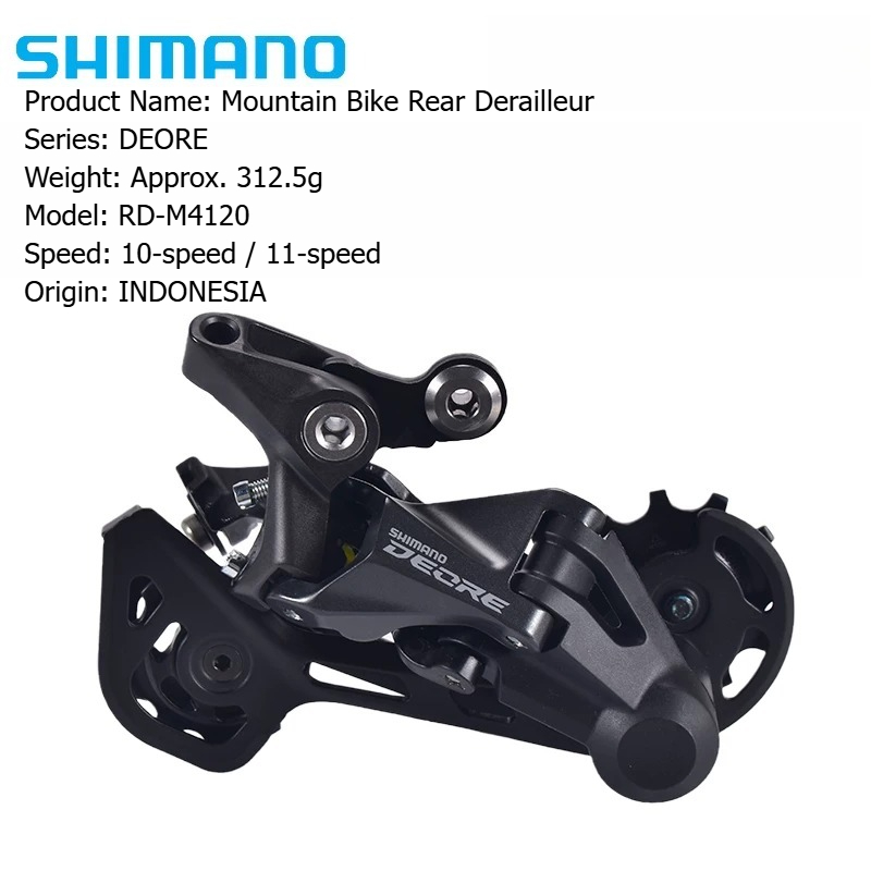 Rear Derailleur Shadow - SHIMANO DEORE RD M4100 M4120 Rear