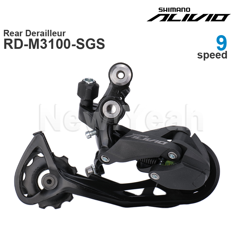 SHIMANO ALIVIO M3100 9V 9 spee - Rear Derailleur Shadow recension och pris